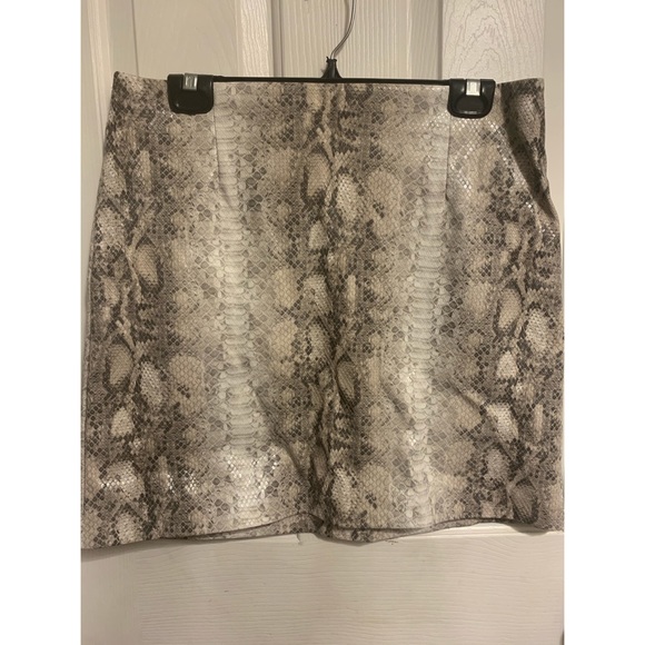 Dynamite Skirts Dynamite Snake Print Faux Leather Skirt Poshmark